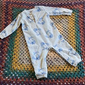 Carter's Gray and Blue Baby Onesie
